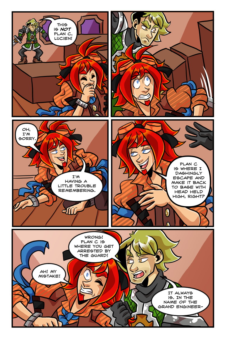 Plan A was that plan, Lucien. You already messed that one up! You really need codenames for your plans.